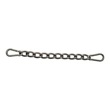Curb - 9" SS Medium Link Curb w/Snap Hook Ends