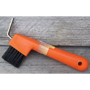 Hoof Pick - Brush Combo (Orange)