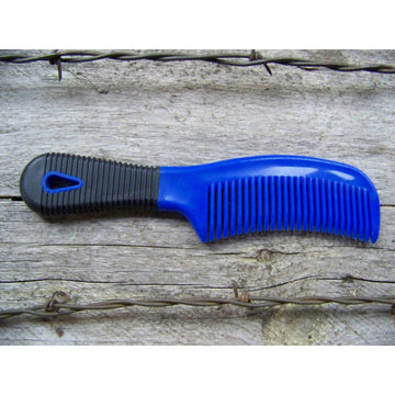 Comb - 8" Plastic Easy Grip (Royal Blue)
