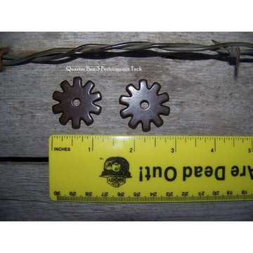 Rowels - 10 Point - Blunt (1 1/4") with Cotter and Pins (Antique)