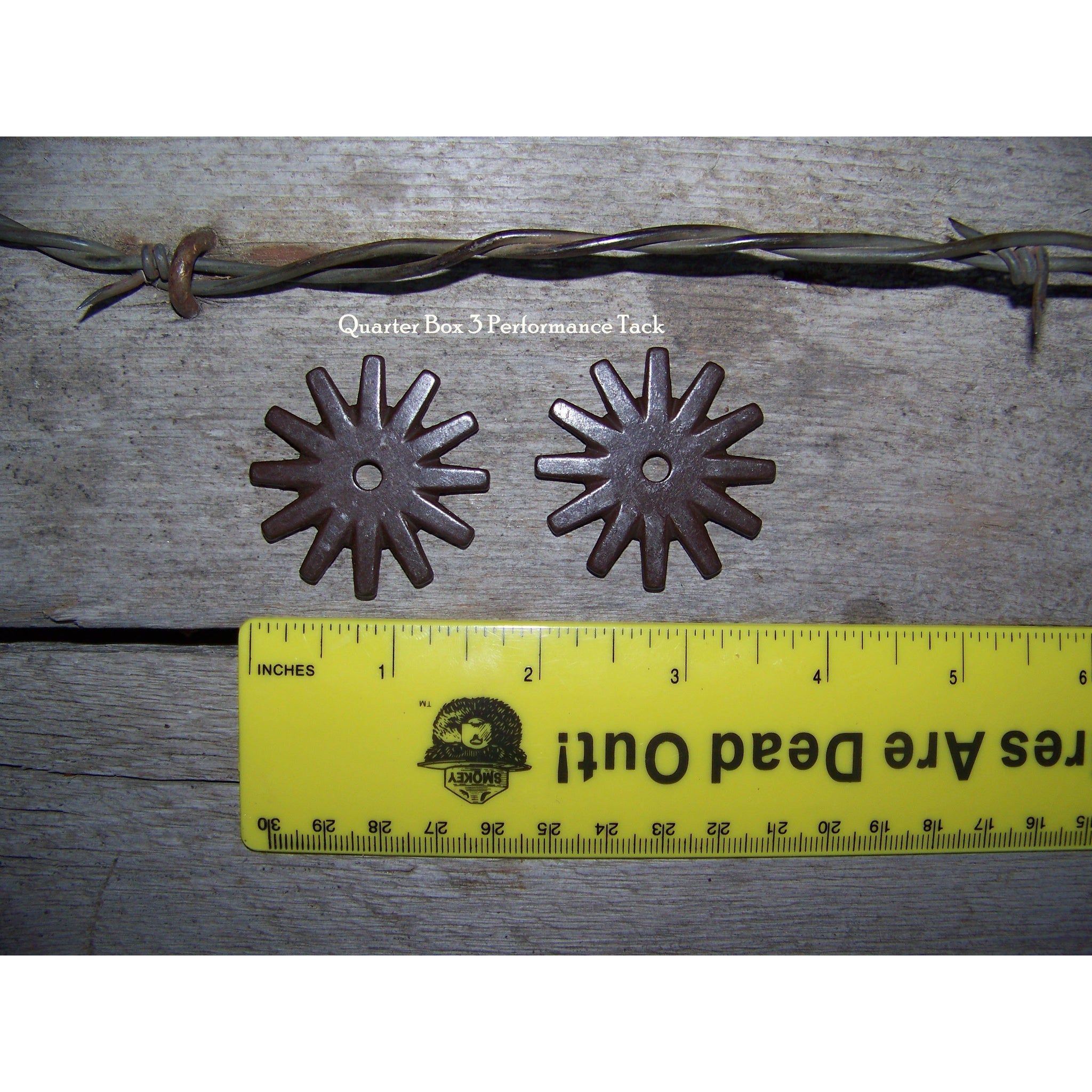 Rowels - 12 Point -Star (1 5/8") with Cotter and Pins (Antique)