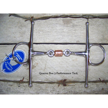 English Bit - Full Cheek Copper Roller Link (5.0")