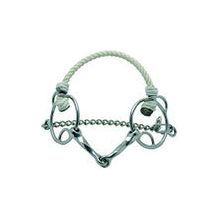 Bit - Single Joint Twisted Combination w/Rope Noseband (Square Twist)