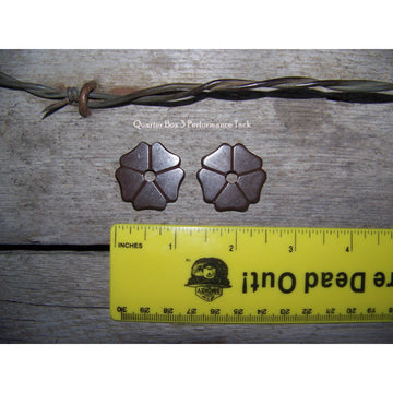 Rowels - 5 Point - Clover Leaf (1 1/8") with Cotter and Pins (Antique)