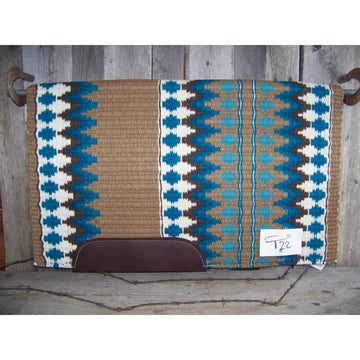 Custom Limited Edition Show Blanket - 40x34 (Indian Tan Base/Aqua Accents)