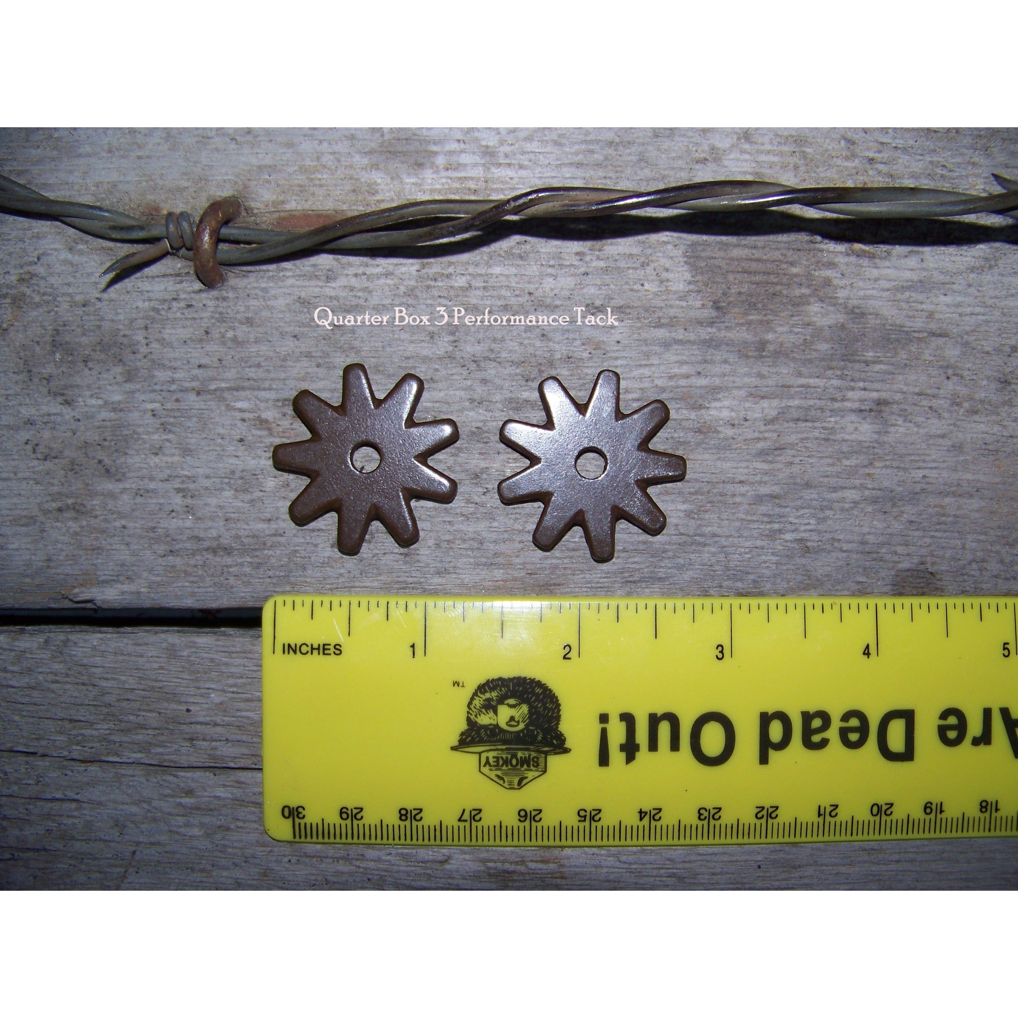 Rowels - 9 Point -Star (1 1/4") with Cotter and Pins (Antique)