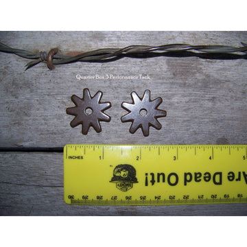 Rowels - 9 Point -Star (1 1/4") with Cotter and Pins (Antique)