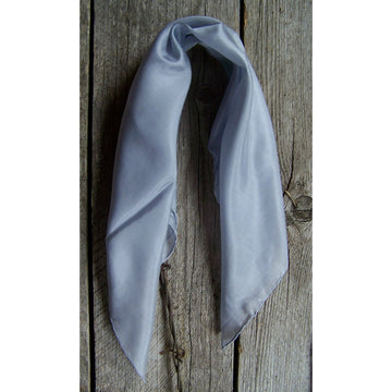 Show Scarf (Silk) - 19" x 19" Square (Grey)