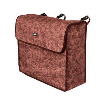 Blanket Storage Bag (Tooled Brown Leather)