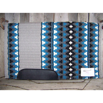 Custom Taos Trail Show Blanket - 40x34 (Gray Base)