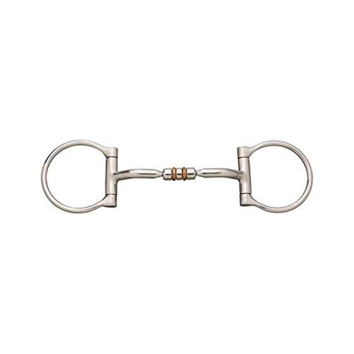 Bit - Dee Ring, Copper Tongue Relief, 3 Piece Mouth
