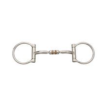 Bit - Dee Ring, Copper Tongue Relief, 3 Piece Mouth